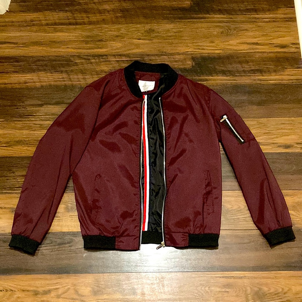 Coat London burgundy Bomber Jacket